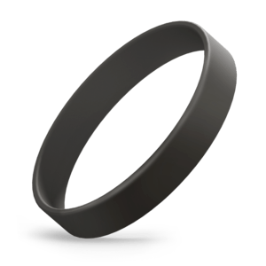 Plain Black Coloured Silicone Wristband Plain Black Coloured Silicone Wristband